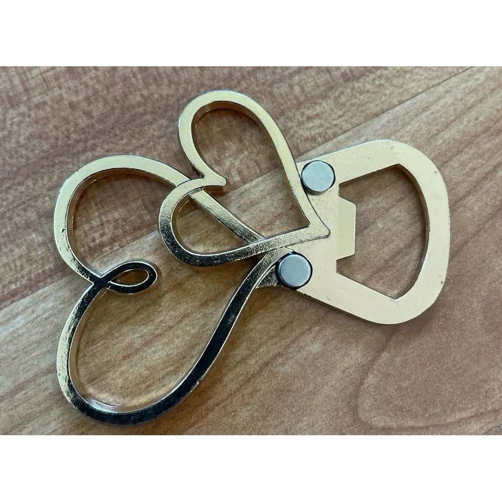 Double heart style Beer Bottle‎ Opener